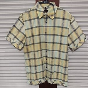 Ben Sherman Yellow and Blue Checkered Shirt